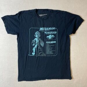 Mega Man T Shirt Capcom BioWorld Video Game Graphic Tee Mens L Large‎